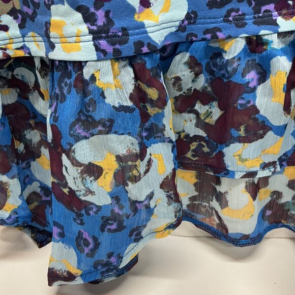 Small Top LOGO by Lori Goldstein-Chiffon Bottom A452079 $65 Vallarta Blue - Picture 4 of 6